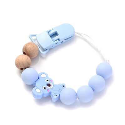Baby Soother Plastic Pacifier Clip Animal Cartoon Silicone Dummy Holder Chain For Baby Nipple Chain Nursing Chew Toy Shower Gift by Smarsty