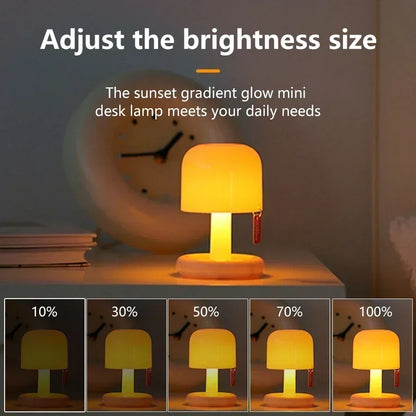 Mini Sunset Night Lamp USB Rechargeable Mood Lighting - Smarsty