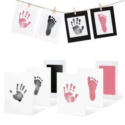 No Touch Baby Hand Footprint Kit Safe Ink Pad Souvenir - Smarsty