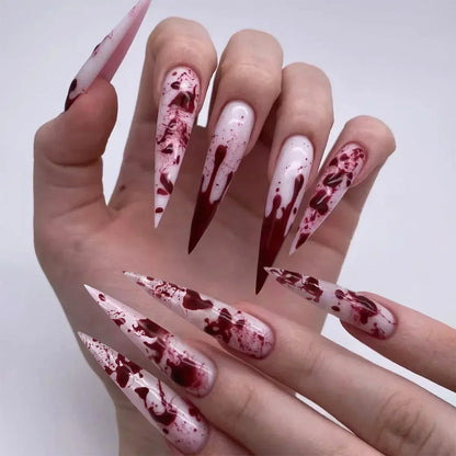 24Pcs Cute Strawberry French Press On Nails - Smarsty