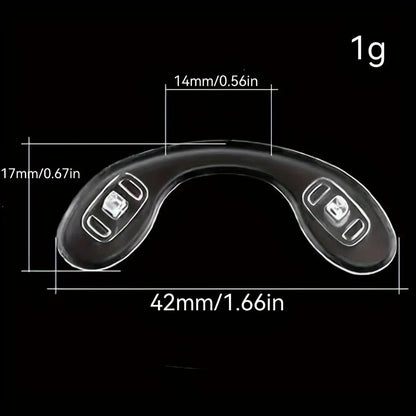 1/2/4pc Ultra-Soft Silicone Eyeglass Nose Pads Comfort Fit Glasses Frame Accessories Anti-Slip Nose Pads for Sports & Daily Wear