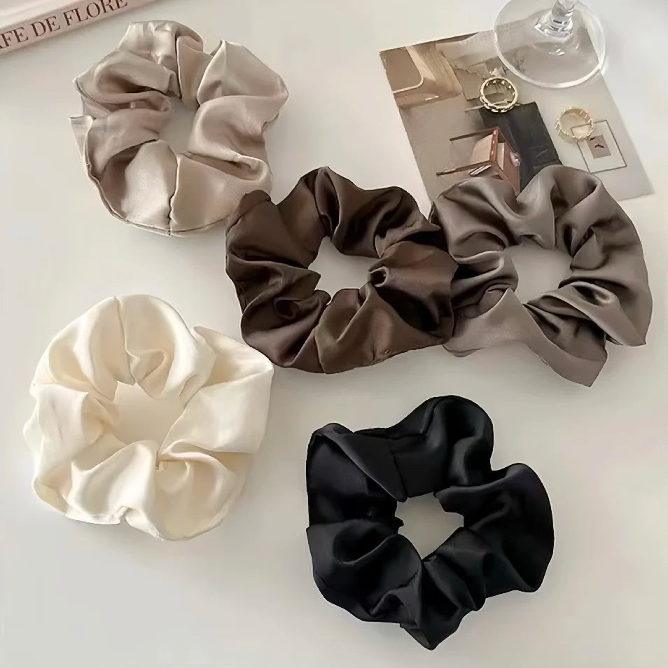 Silk Scrunchies No Crease Hair Ties For All Hair Types - Smarsty