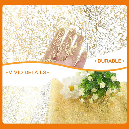 Gold Metallic Glitter Table Runner for Elegant Decor - Smarsty
