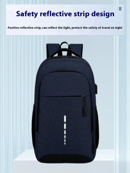 Nylon Backpack Simple And Fashionable Casual Backpack Business Commuting Computer Bag Large Capacity Backpack - Smarsty