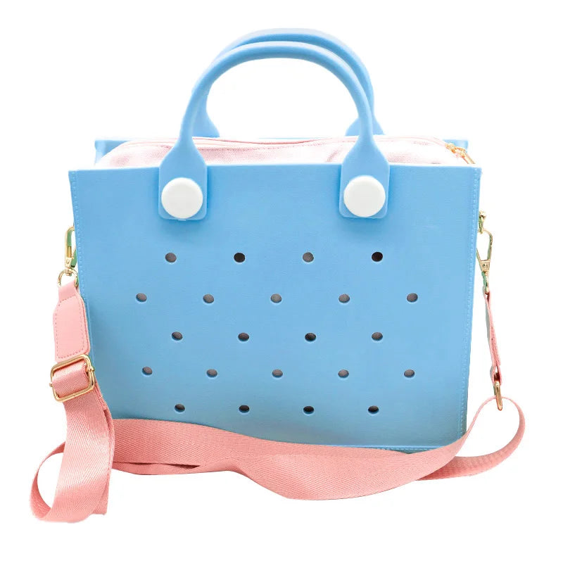 EVA Shoulder Tote Bag Waterproof For Women Beach Storage - Smarsty