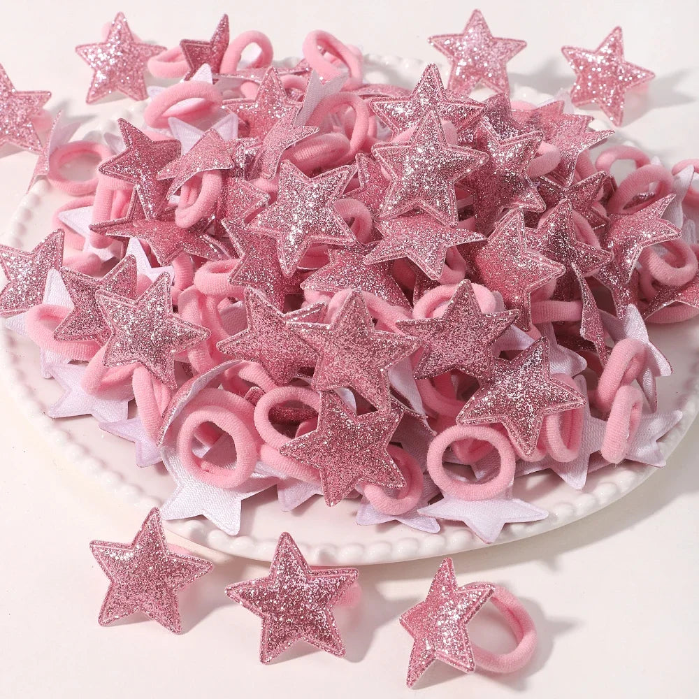 Cute Girls Hair Ties Soft No Harm Ponytail Holders 10Pack - Smarsty