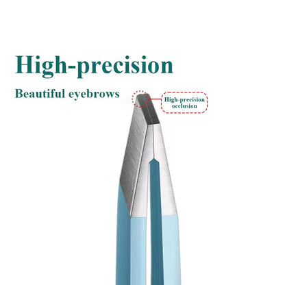 Colorful Stainless Steel Eyebrow Tweezers for Precision Hair Removal - Smarsty