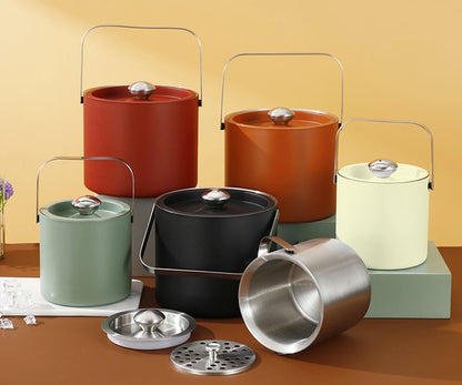 Portable Stainless Steel Ice Bucket for Outdoor Parties - Smarsty
