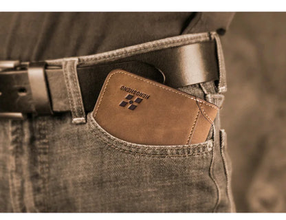 New Men Wallets Credit Card/ID Holder Vintage Brand Male Wallet High Quality PU Leather Photo Holder Foldable Short Men Purse - Smarsty