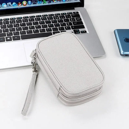 Portable Travel Cable Organizer Bag With Multi Layer - Smarsty