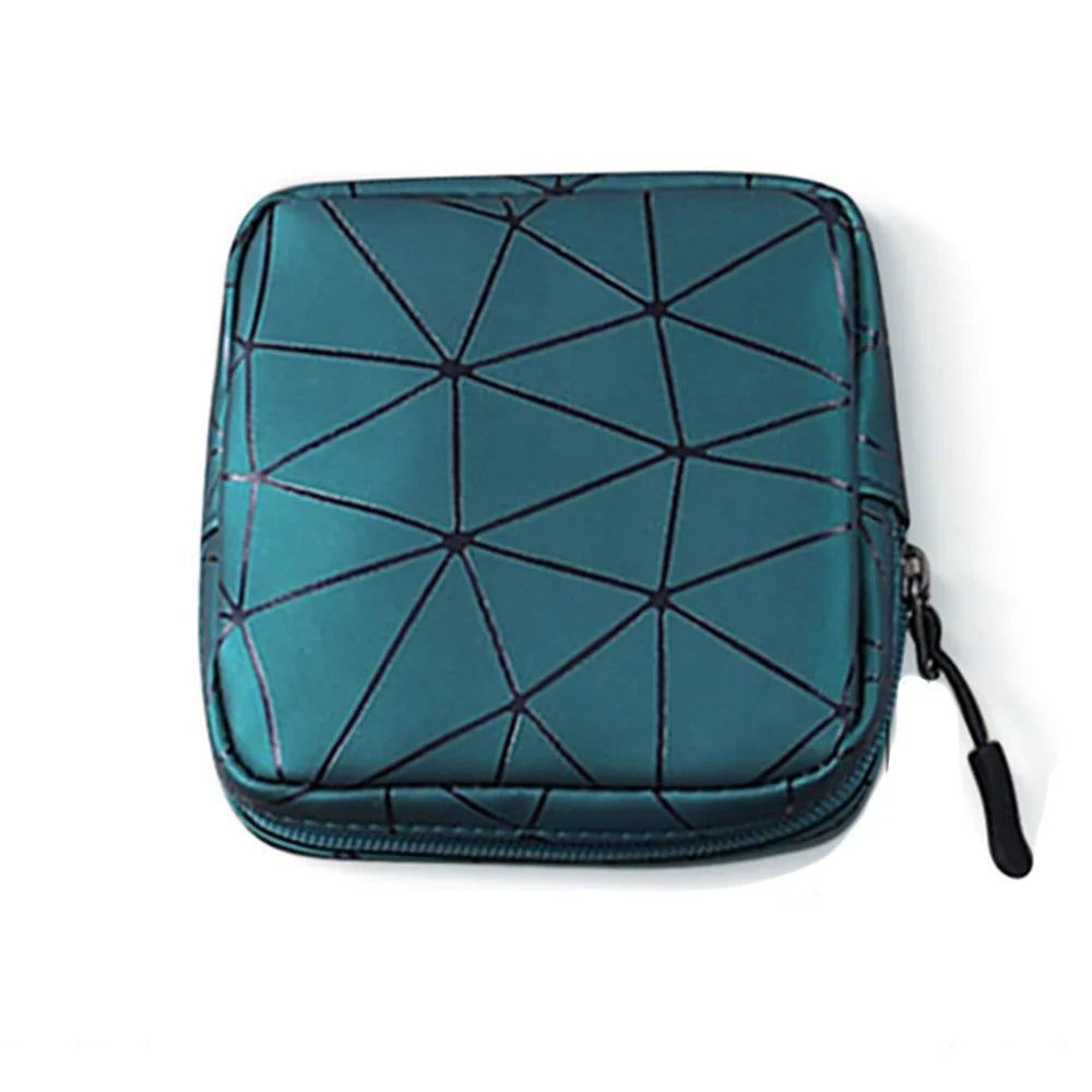 Waterproof Leather Sanitary Napkin Storage Bag With Zipper - Smarsty