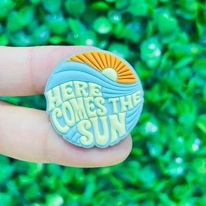 1pcs PVC Hawaii Summer Vibes Surf Sun Sand Aloha Coconut Turtle Shoe Charms Slippers Shoe Decoration Buckle Clog DIY Wristbands