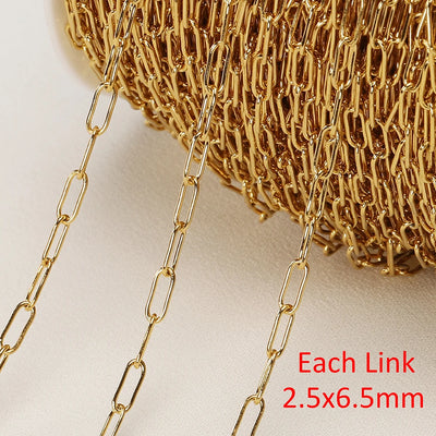 No Fade 2 Meter Stainless Steel Chain For Jewelry Making - Smarsty