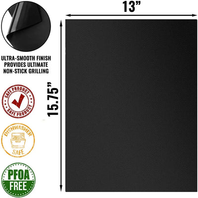 Non-Stick BBQ Grill Mats for Easy Cleanup and Heat Resistance - Smarsty