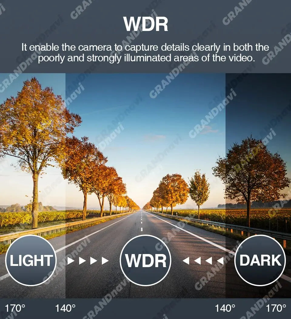 HD Car Dash Cam ADAS 720P Voice Alarm USB MemoryCard - Smarsty
