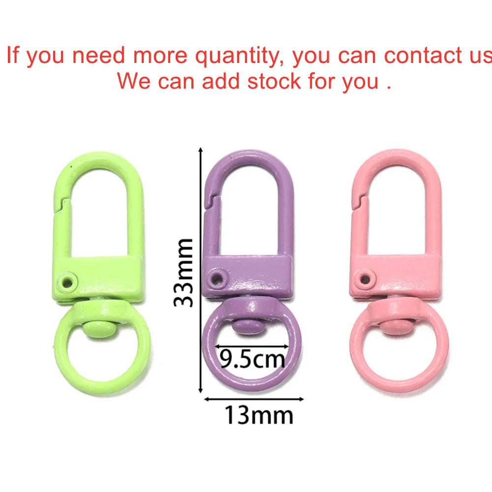 Colorful Alloy Snap Lobster Clasp Keychain Hooks Set - Smarsty
