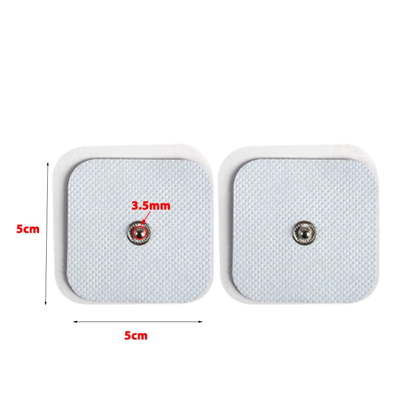 Reusable 5x5cm Electrode Pads for Muscle Relief - Smarsty