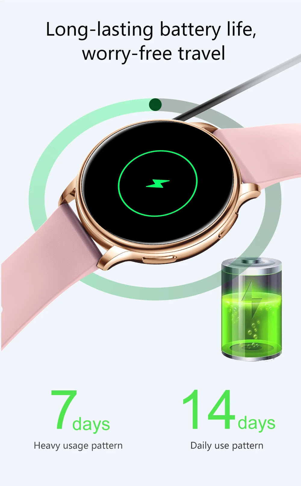 Bluetooth Smart Watch for Fitness Tracking and Calls - Smarsty