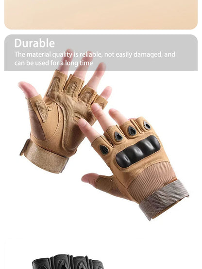 Half Finger Tactical Hunting Gloves Anti Skid Breathable - Smarsty