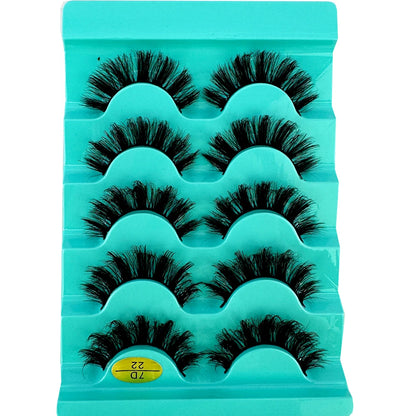3D Natural Cat Eye False Eyelashes Fluffy Soft 5 Pairs - Smarsty