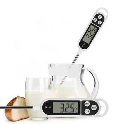 Probe Type Food Thermometer Kitchen Digital Thermometer For Meat Milk Cooking Food BBQ TP300 Electronic Temperature Gauge Tool by Smarsty