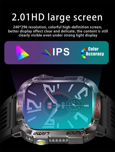 Waterproof Military GPS Smart Watch With Bluetooth Call - Smarsty