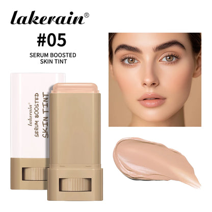 Skin Tint Foundation Stick Eraser Concealer Foundation Stick Serum Boosted Smooth Plumper Hight Coverage Travel Bronze Foundatio