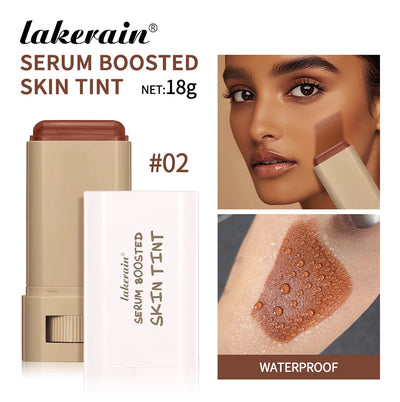 Skin Tint Foundation Stick Eraser Concealer Foundation Stick Serum Boosted Smooth Plumper Hight Coverage Travel Bronze Foundatio