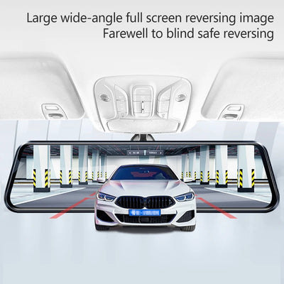 10 Inch Touch Screen Dash Cam Front And Rear Cameras - Smarsty