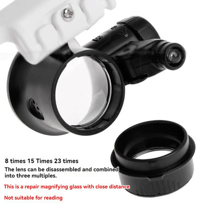 LED Magnifying Glass with Adjustable Magnification for Precision Viewing - Smarsty