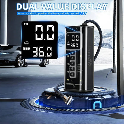 Portable Tire Inflator Air Compressor 6000mAh Battery - Smarsty