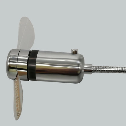 Clock Fans Time Temperature Display Small Night Light DC 5V Portable Gadgets Flexible Gooseneck LED Clock for Laptop PC Notebook