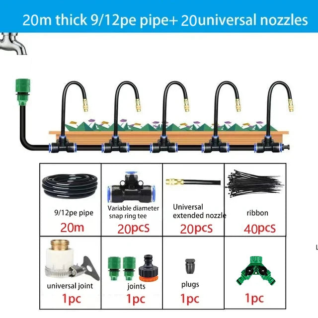Universal Automatic Irrigation Sprinkler Kit for Efficient Watering - Smarsty