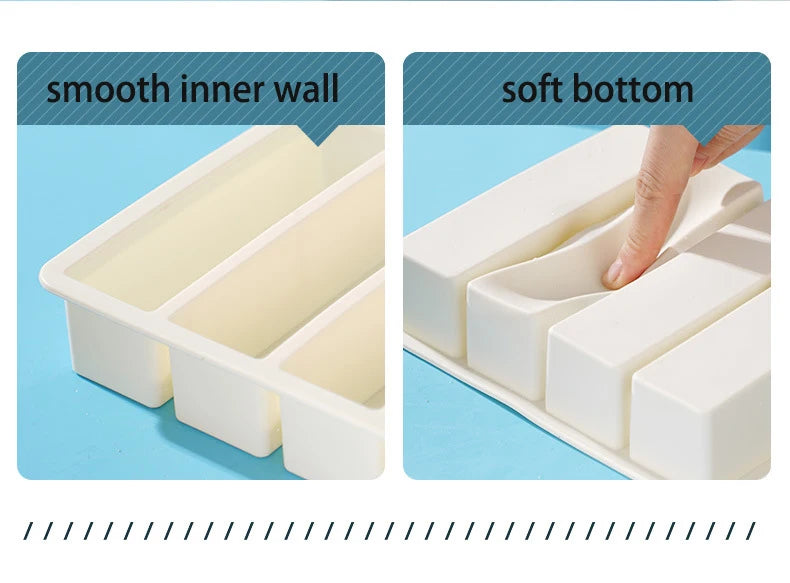 Giant Silicone Ice Cube Tray for Easy Release - Smarsty