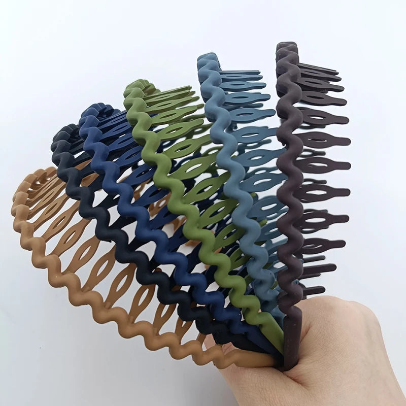 Frosted Color Non-Slip Hair Clip Headbands - Smarsty