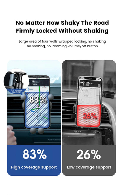 Gravity Car Phone Holder Air Vent Mount For Universal Fit - Smarsty