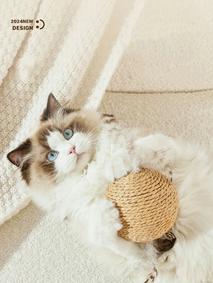 Interactive Sisal Cat Scratching Ball Toy for Dental Care - Smarsty