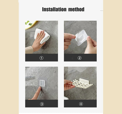 Wall Mounted Soap Dish With Drainage Shelf For Elegant Bathrooms - Smarsty