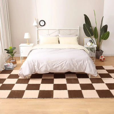 Soft Plush Children's Mat Baby Play Mat Baby Toys Eva Foam Puzzle Carpet In Children's Room Keep Warm Playmat 30*30*1CM by Smarsty