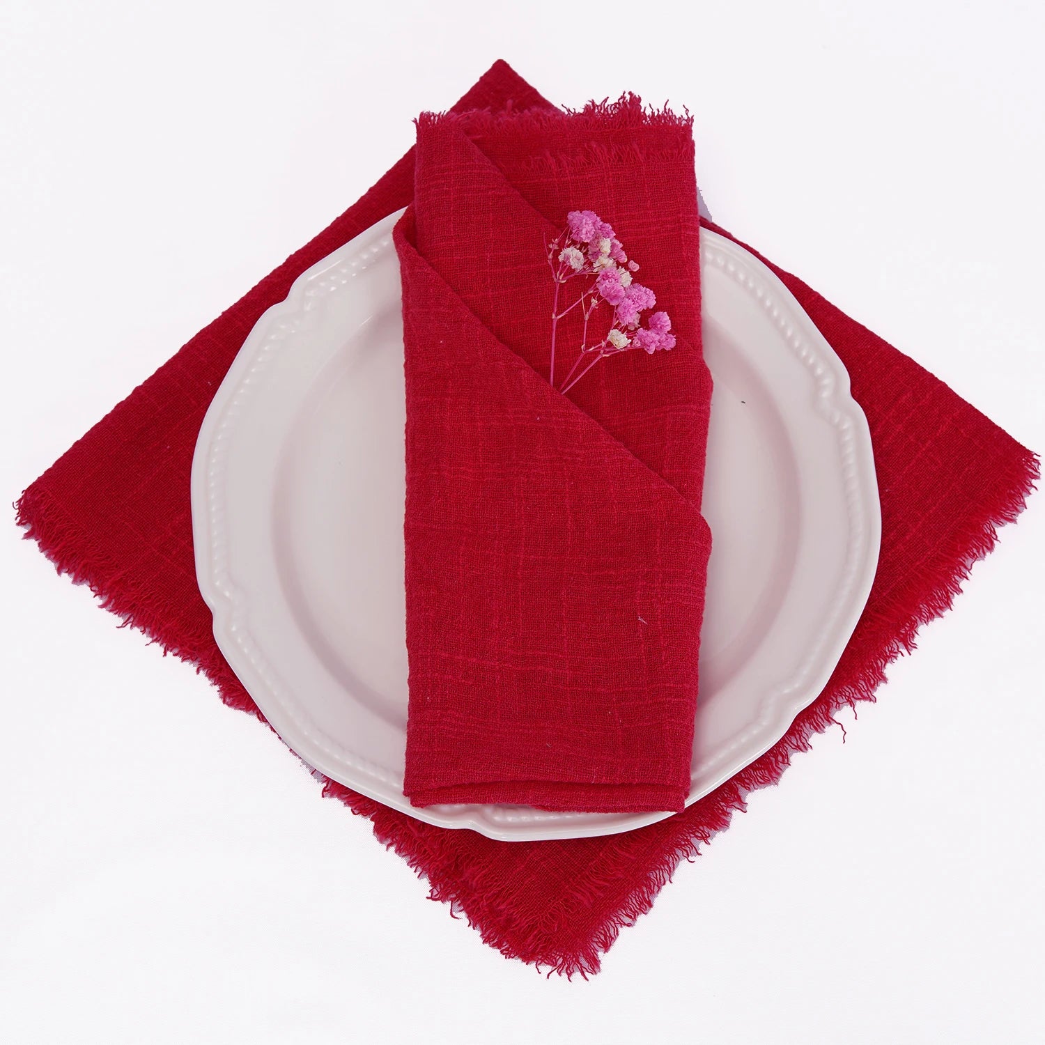 Reusable Cotton Wedding Napkins for Rustic Table Decor - Smarsty