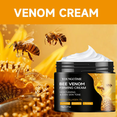 Premium Bee Venom Cream for Face & Neck - Collagen Boost, Skin Tightening, Natural Moisturizer for Sensitive Skin, Non-Greasy - Smarsty