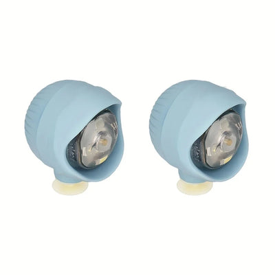 2pcs Shoe Lights PVC LED Headlight Shoe Charms Accessories for Night Rides, Walk & Dog Walks Outdoor Activities,3 Lighting Modes - Smarsty