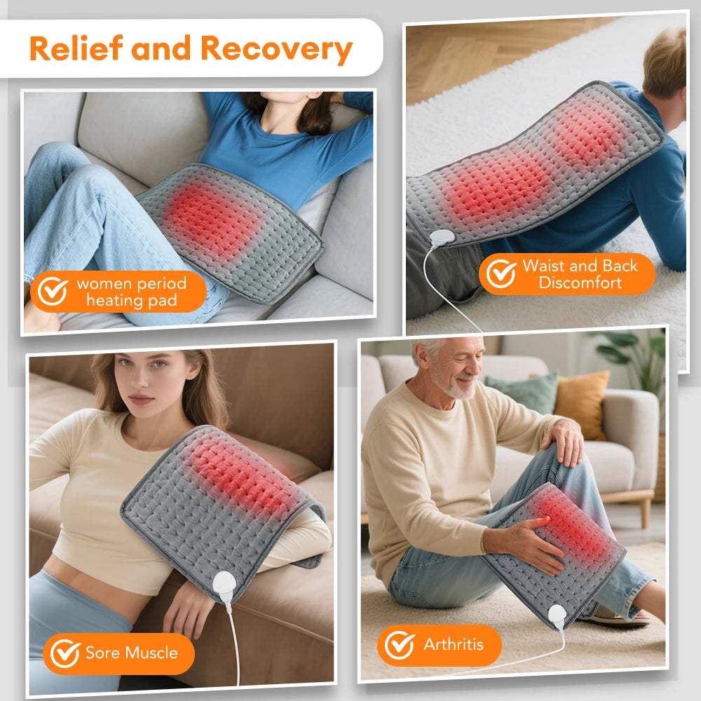 Electric Heating Pad Pet Heat Mat with 9 Levels Constant Temp 4 Mode Timer Body Warming Thermal Mat for Abdomen Hand Thermal Mat - Smarsty