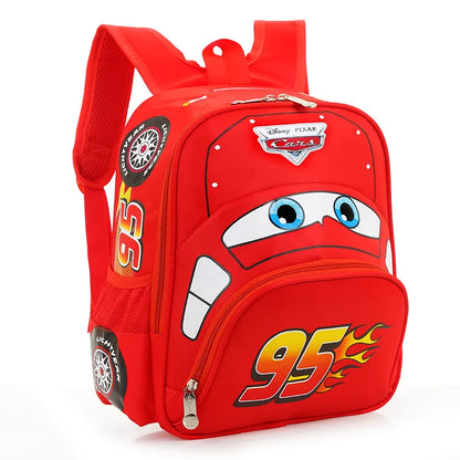 Car Theme Kids Backpack Safe Lightweight Kindergarten Bag - Smarsty