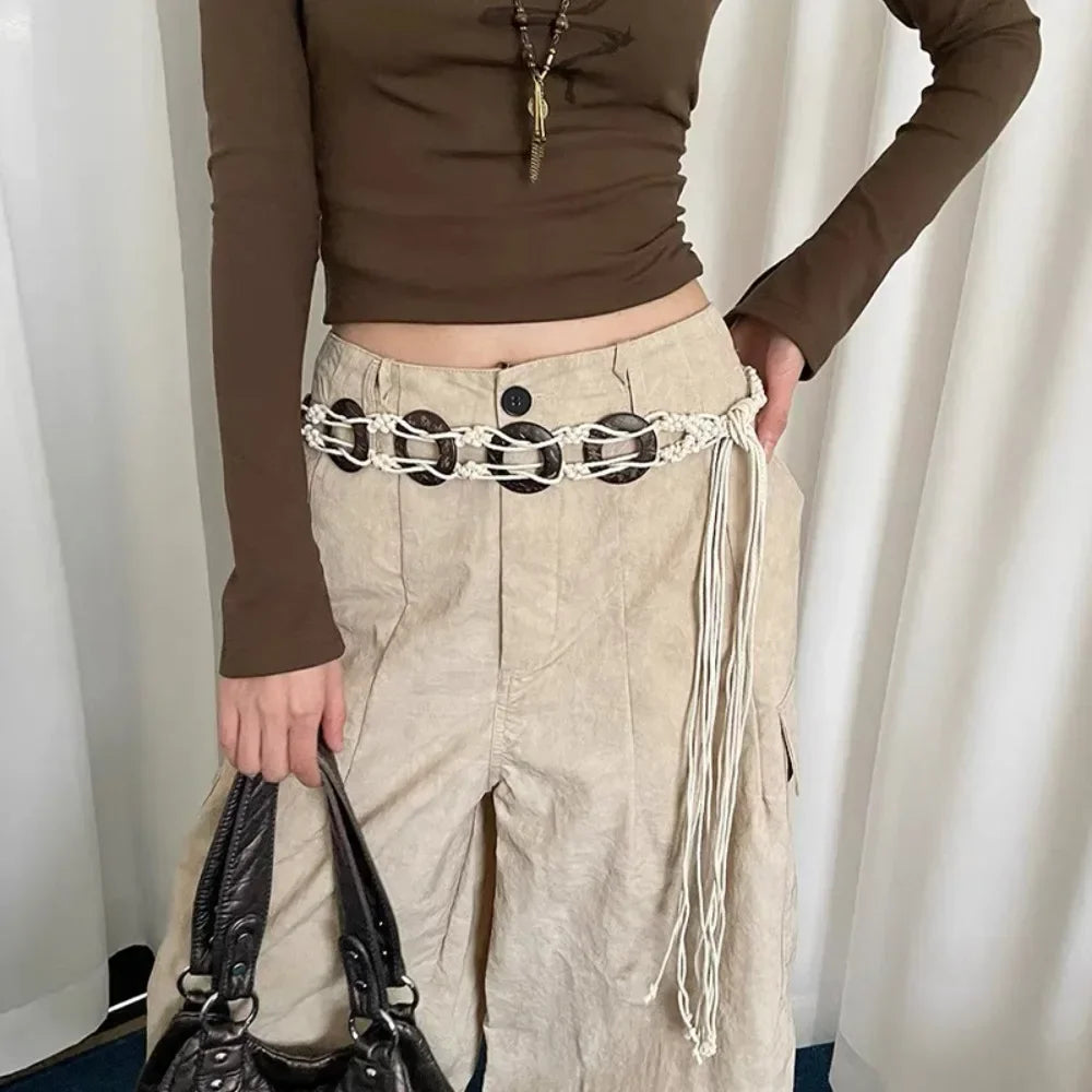 Bohemian Butterfly Tassel Waist Chain Adjustable Belt - Smarsty