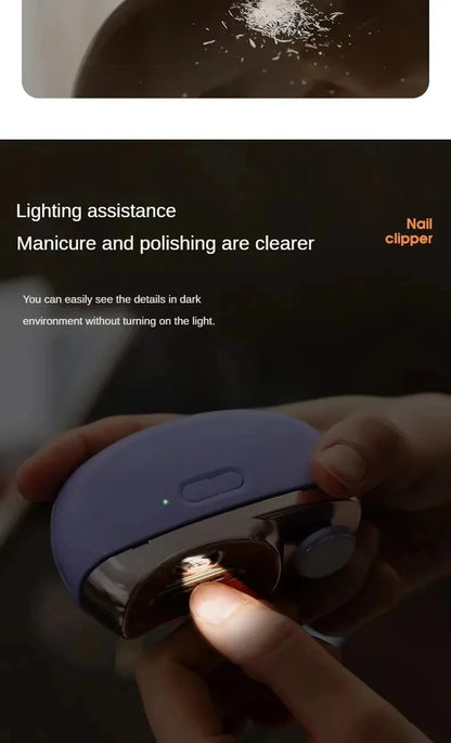 Multifunctional Electric Nail Clipper With Polishing Light - Smarsty