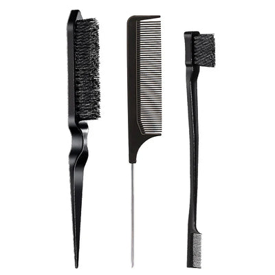 Three-Piece Hair Comb Set for Styling and Precision - Smarsty