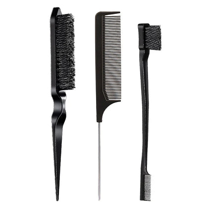 Three-Piece Hair Comb Set for Styling and Precision - Smarsty