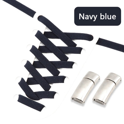 NEW NoTie Shoelaces Magnetic Shoe Laces Clip Flat Elastic Stretch Laces Sneakers Woman Men Children Casual Shoelace for AJ AF1 - Smarsty