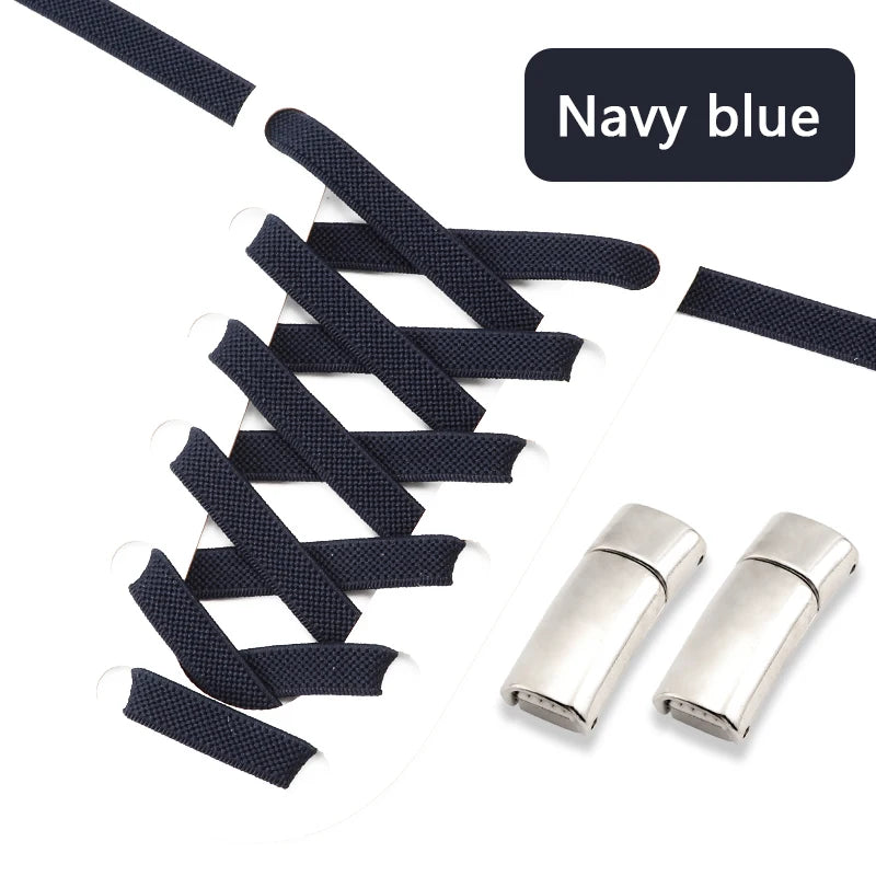 NEW NoTie Shoelaces Magnetic Shoe Laces Clip Flat Elastic Stretch Laces Sneakers Woman Men Children Casual Shoelace for AJ AF1